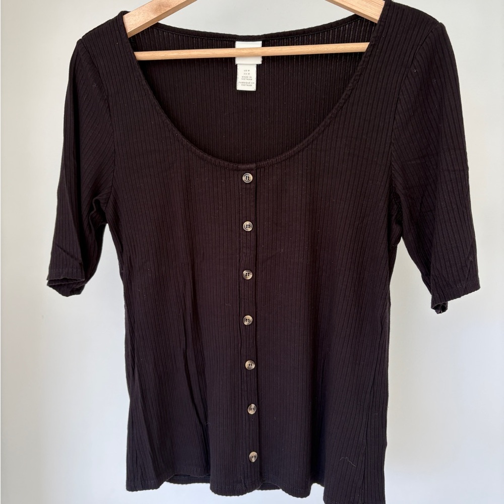 H&M Black Top Size Medium